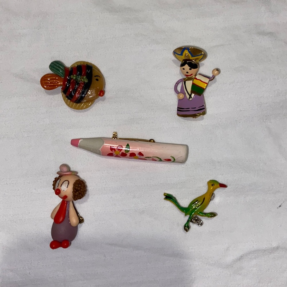 Fun and exciting pins.  Add a fun little twist to your everyday wear.